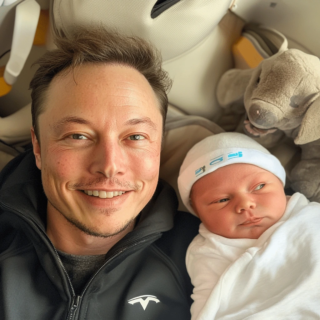 Ashley St. Clair announces the birth of her 13th child with Elon Musk on social media.