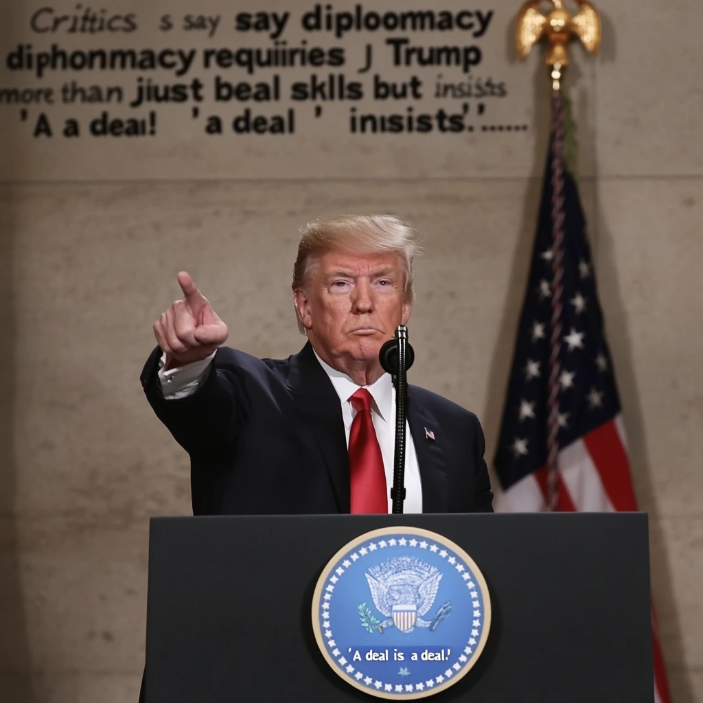 Trump and Zelensky White House meeting discussing U.S. foreign policy and Ukraine support.